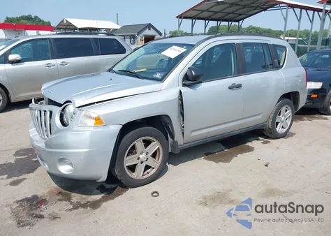 2007 Jeep Compass Sport из США, поврежденный, VIN 1J8FF47W97D383412